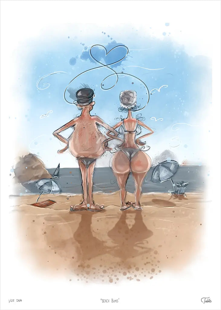 Beach Bums - Giclée