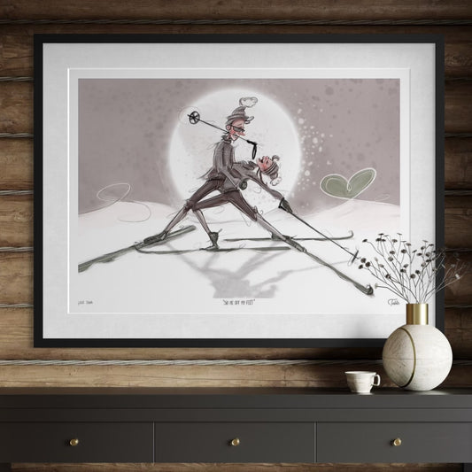 Ski Me Off My Feet - Giclée